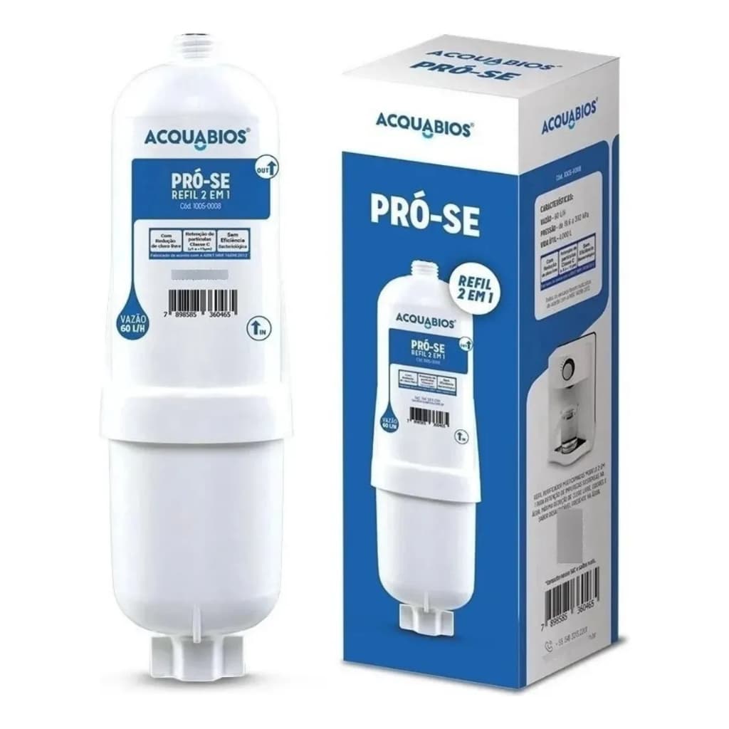 Refil Filtro Compatível Com Purificador Soft Everest Pro-se Branco