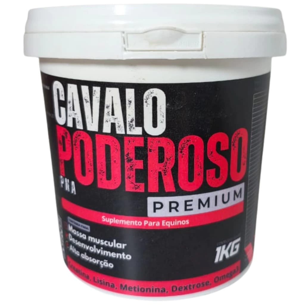 Cavalo Poderoso Premium - Musculatura Forte, Energia, Força 1 Kg
