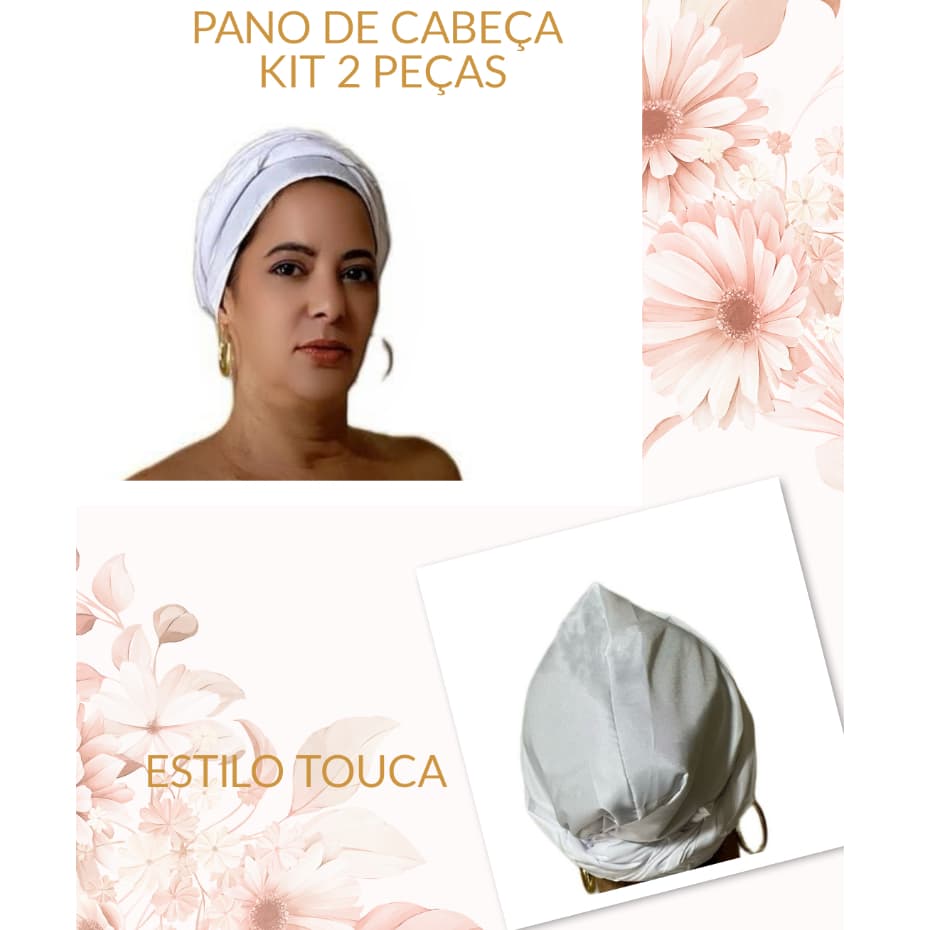 PANO DE  CABEÇA TOUCA ROUPA DE SANTO UMBANDA E CANDOMBLÉ ( KIT C/ 2 PANO DE CABEÇA)