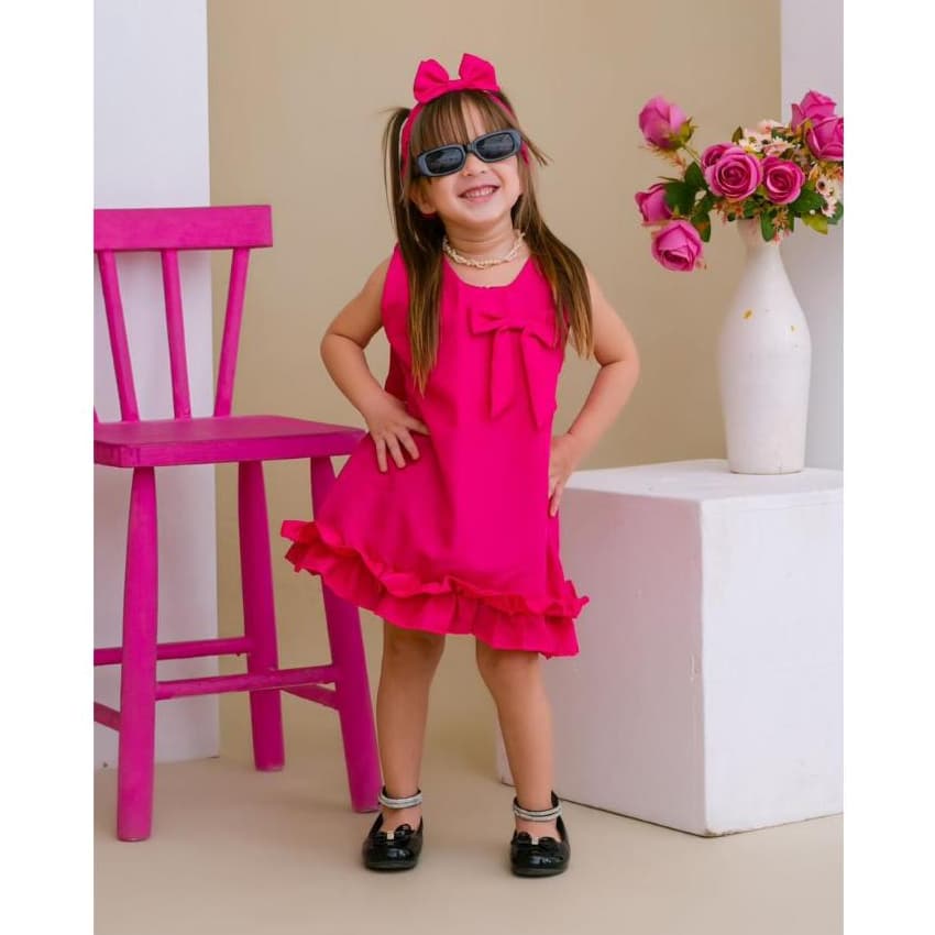 Vestido Infantil Menina 1 ANO, 2 ANOS, 3 ANOS