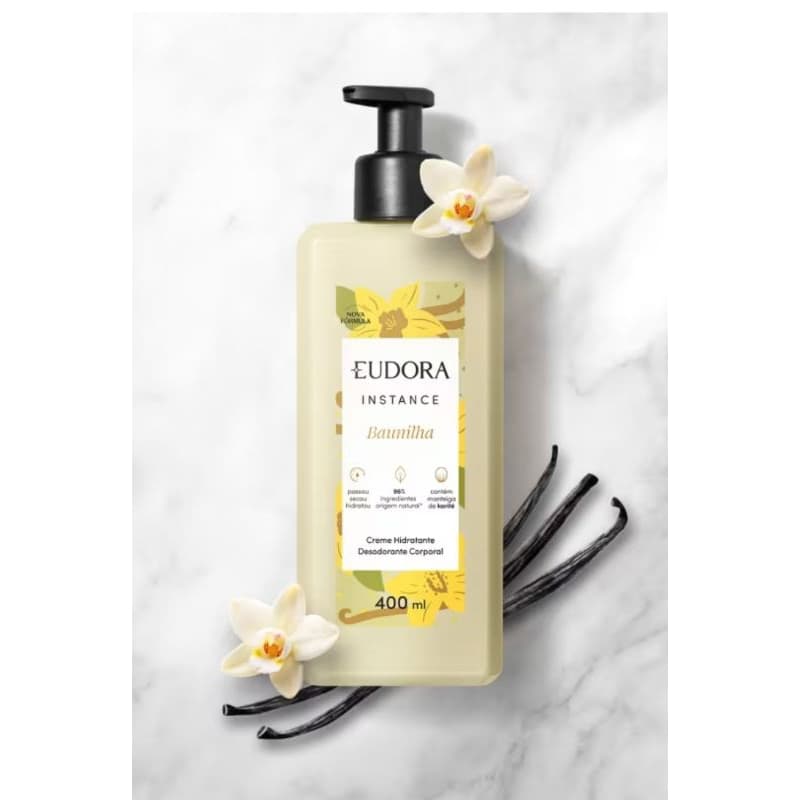 Creme Hidratante Desodorante Corporal Instance Baunilha 400ml(Vence:06/28)