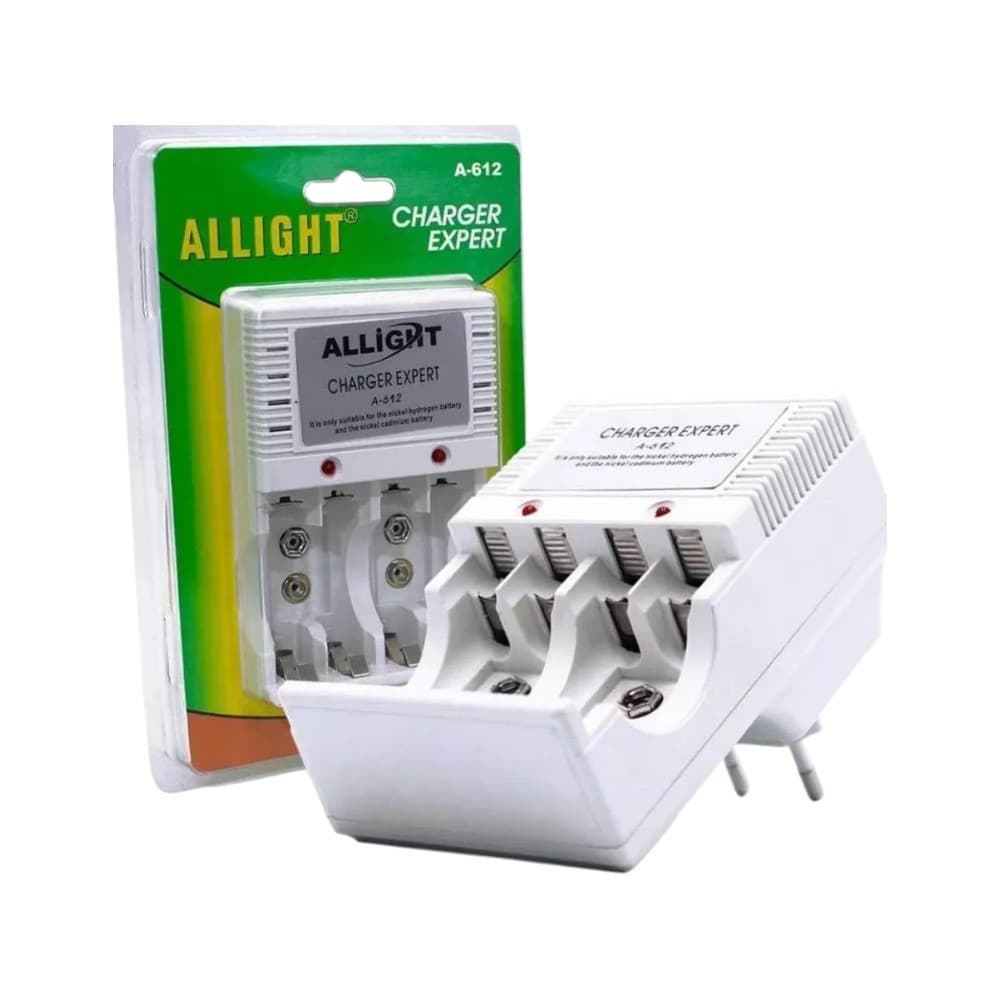 Carregador De Pilha Recarregável AA/AAA /Bateria 9v Bivolt