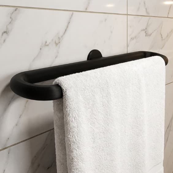 Porta Toalha de Rosto Banheiro Suporte Parede Moderno Resistente Minimalista