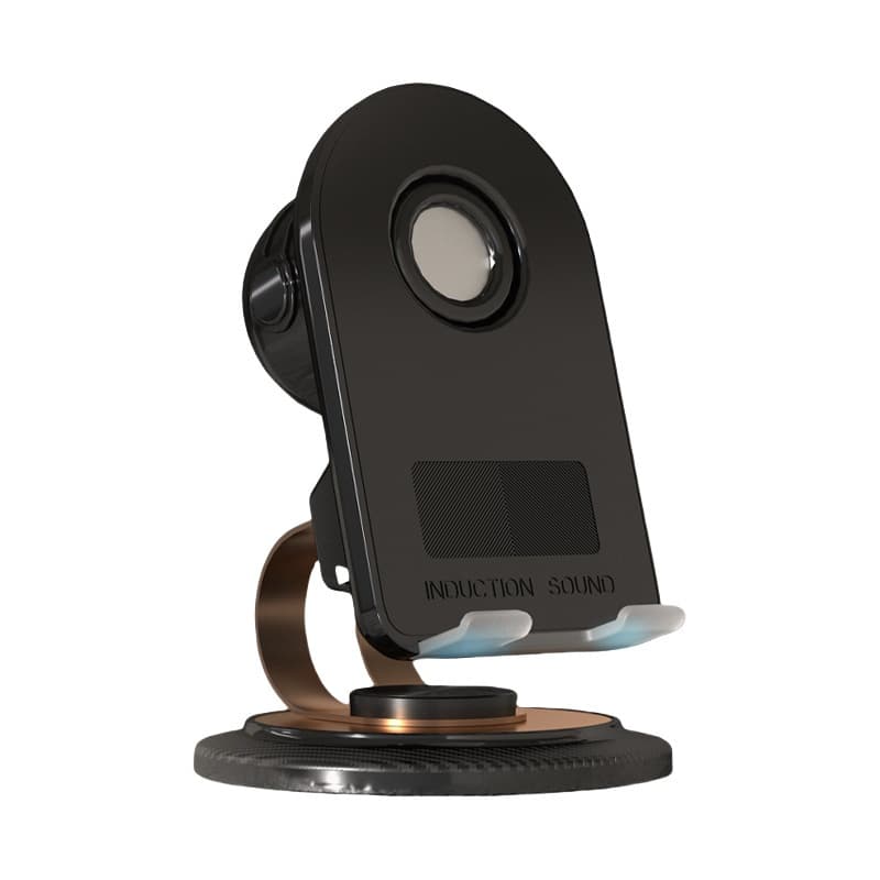 Suporte Rotativo para Celular com Caixa de Som - Multifuncional Dobrável Portátil Bluetooth