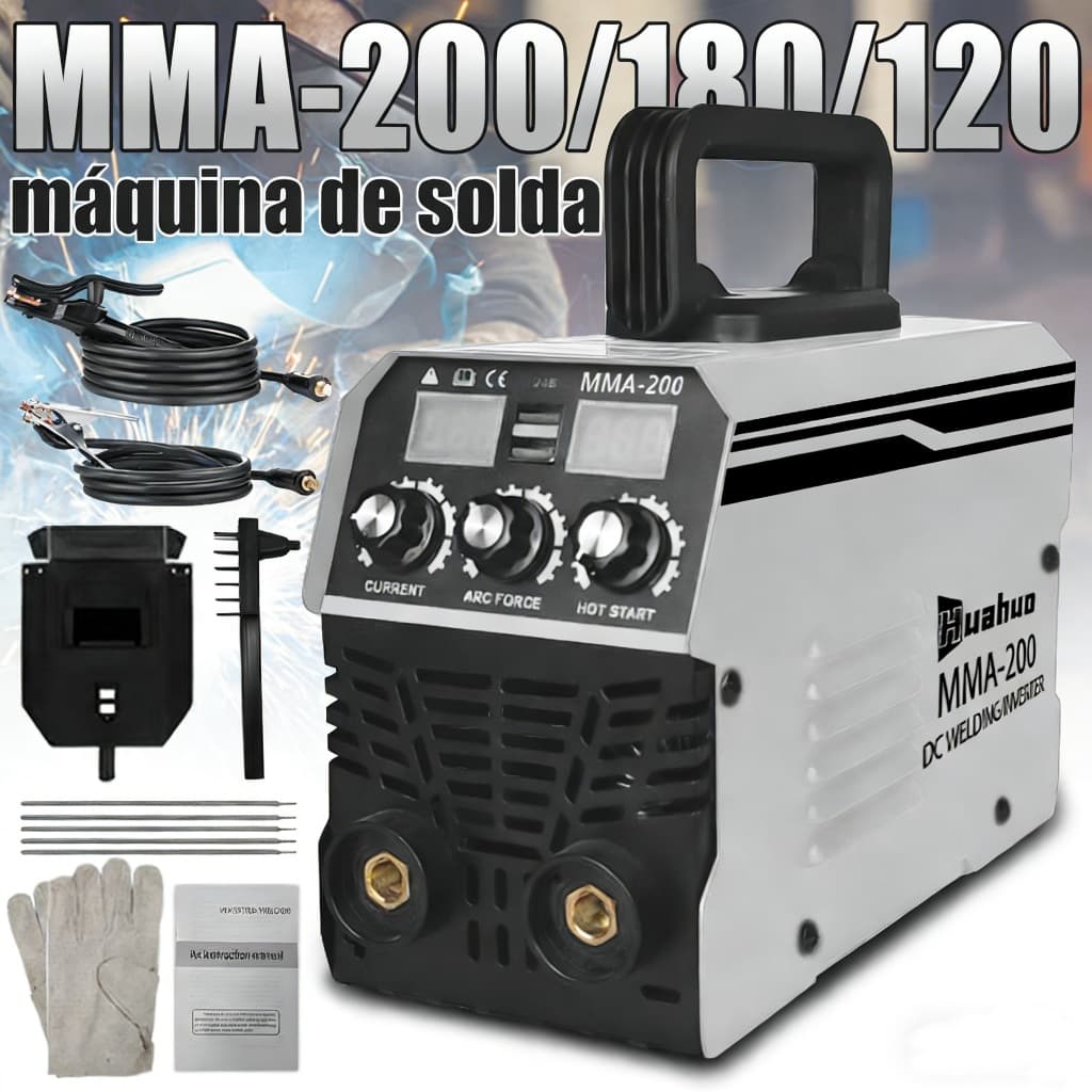 MMA-200 Máquina De Solda Inversora 220V/110V Tecnologia IGBT Ferramenta De Soldagem Portátil