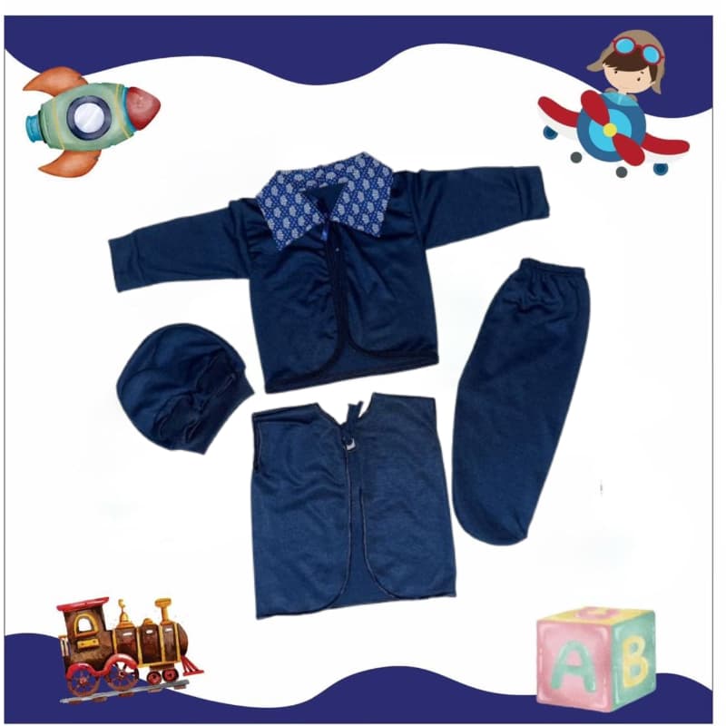 Kit Pagâo Gola Bordada 5 Peças Malha Hiporlergênico 100% Algodâo.