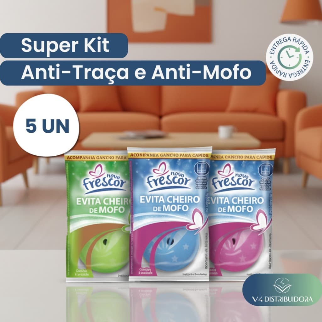 Kit 5 Antimofo Para Guarda Roupa Sachê Evita Mofo Perfumado Anti Traça Desumidificador De Armário Com Gancho