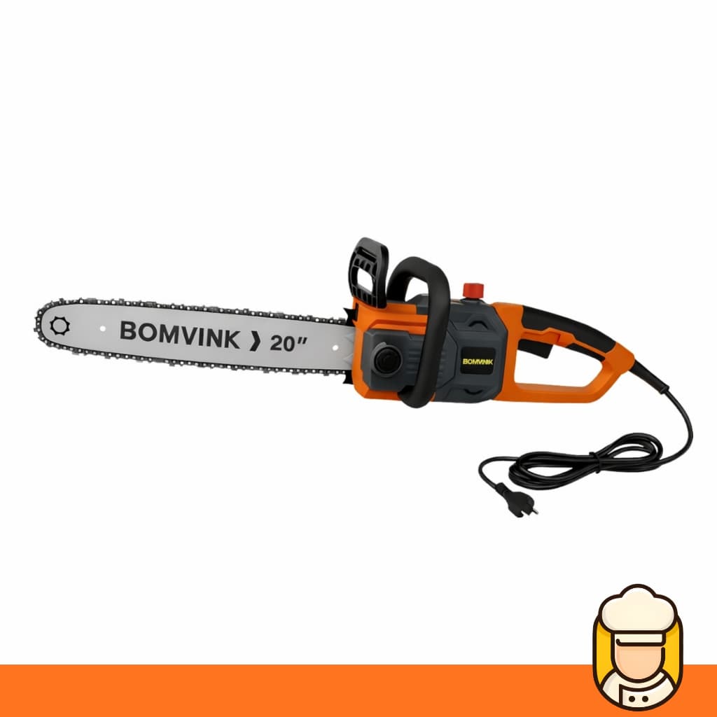 Motosserra 20 Polegadas BOMVINK 3200W com Corrente Afiada e Guia de 55cm para Uso Intenso