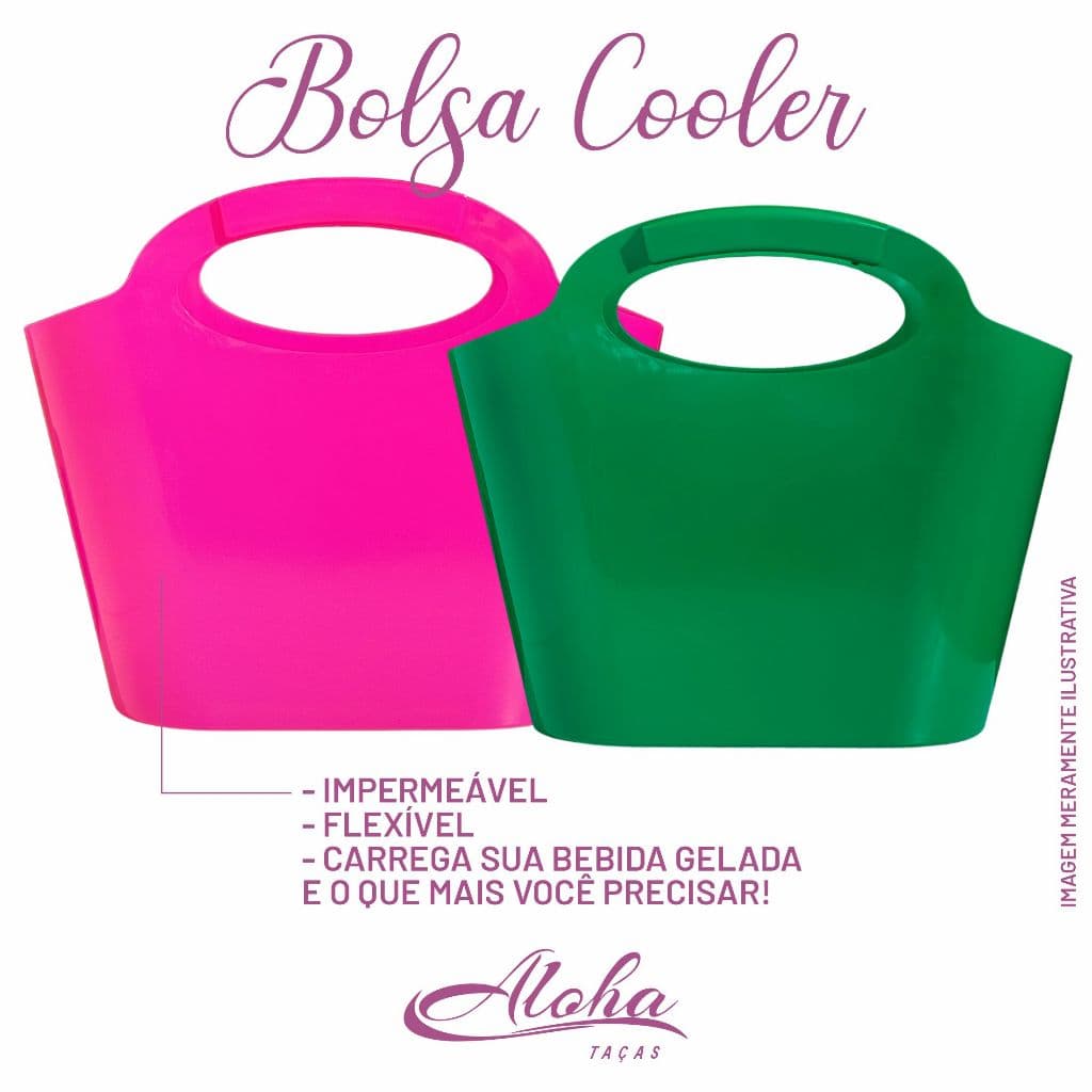 Kit 10 Bolsas Cooler 11 Litros - Balde de Gelo Bolsa Praia Piscina Cesta Ice Bag Bolsa multiuso
