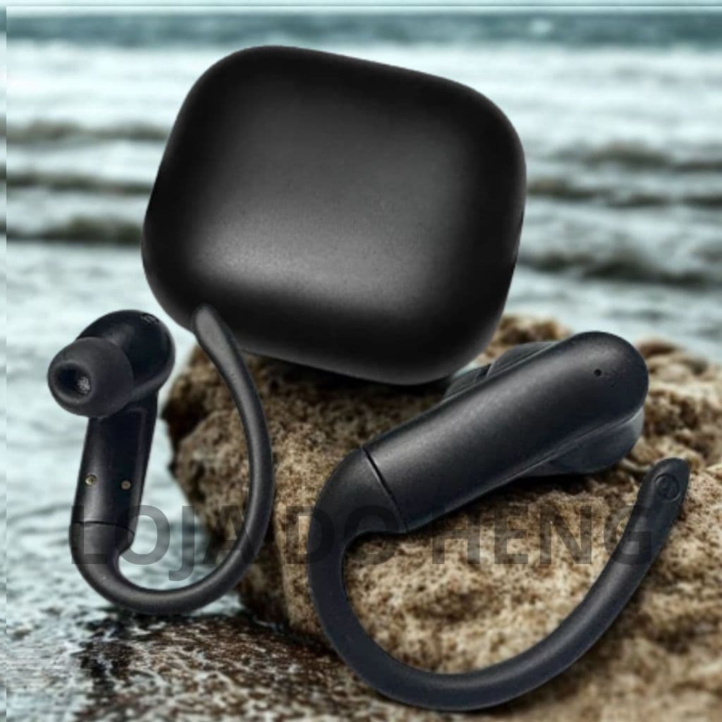 Fone De Ouvido Bluetooth Ergonômico Sem Fio Android IOS Academia Esporte Gruda Na Orelha JBLEsportivo Pro2 TWS