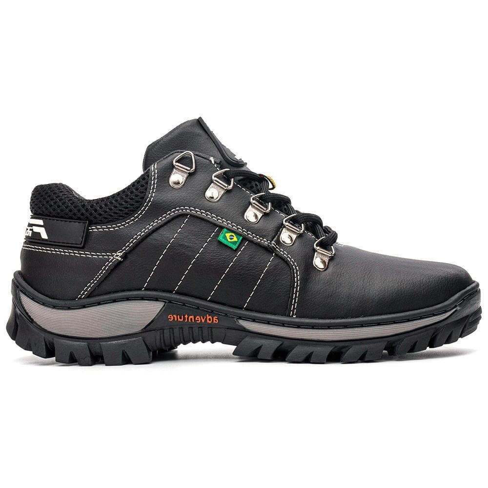 Tênis Coturno Adventure Masculino Tratorado Trilha Palmilha Gel