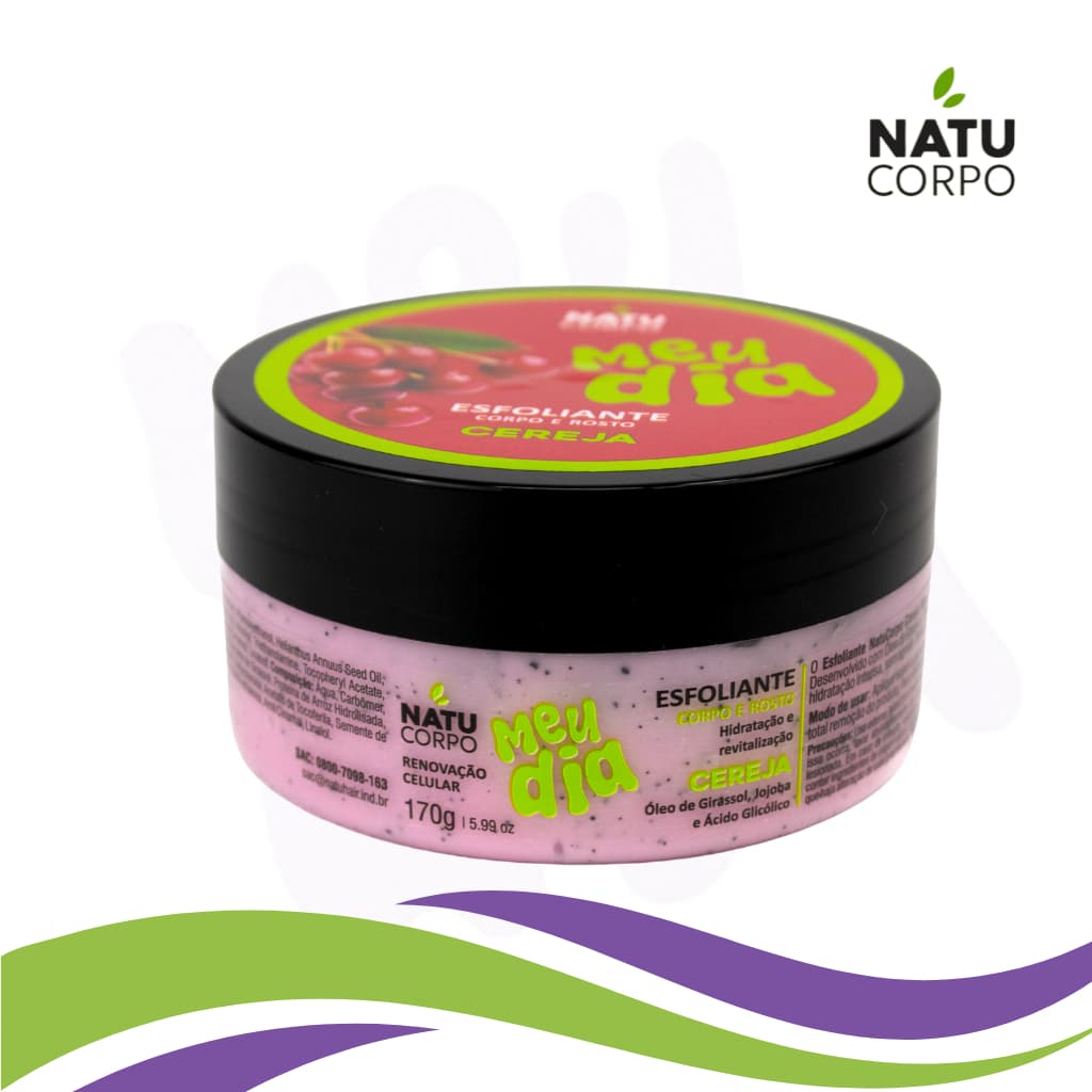 Esfoliante Cereja Natucorpo Meu dia 170g