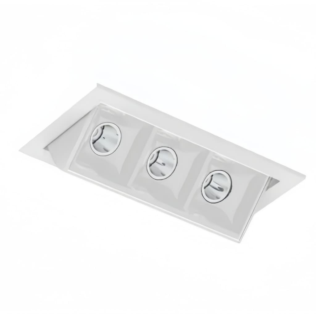 Kit 5 Spot de Embutir Picco Recuado 7w 2700k 34º Direcionável Cor Branco Interlight 4582-ab