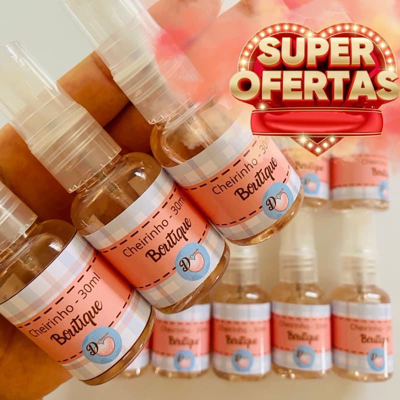Perfume Spray para Embalagens, Caixas, Roupas e Ambientes - Cheirinho Aromatizador Exclusivo Essência Premium