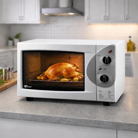 Forno de Bancada Elétrico - Fischer Grill - 44L - Branco - Autolimpante - 50 à 320ºC