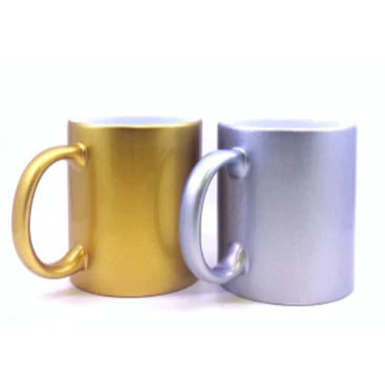 Caneca Cerâmica Perolada 325ml para Sublimação – Brilho Premium