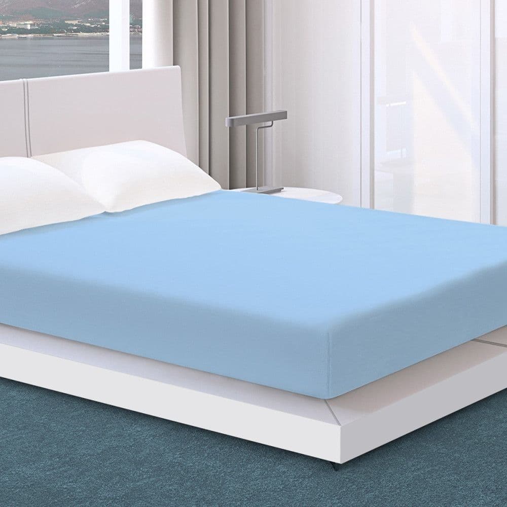 Protetor De Colchão Protetor de Cama Casal ou Solteiro Box Capa De Colchão  Capa de Cama Azul