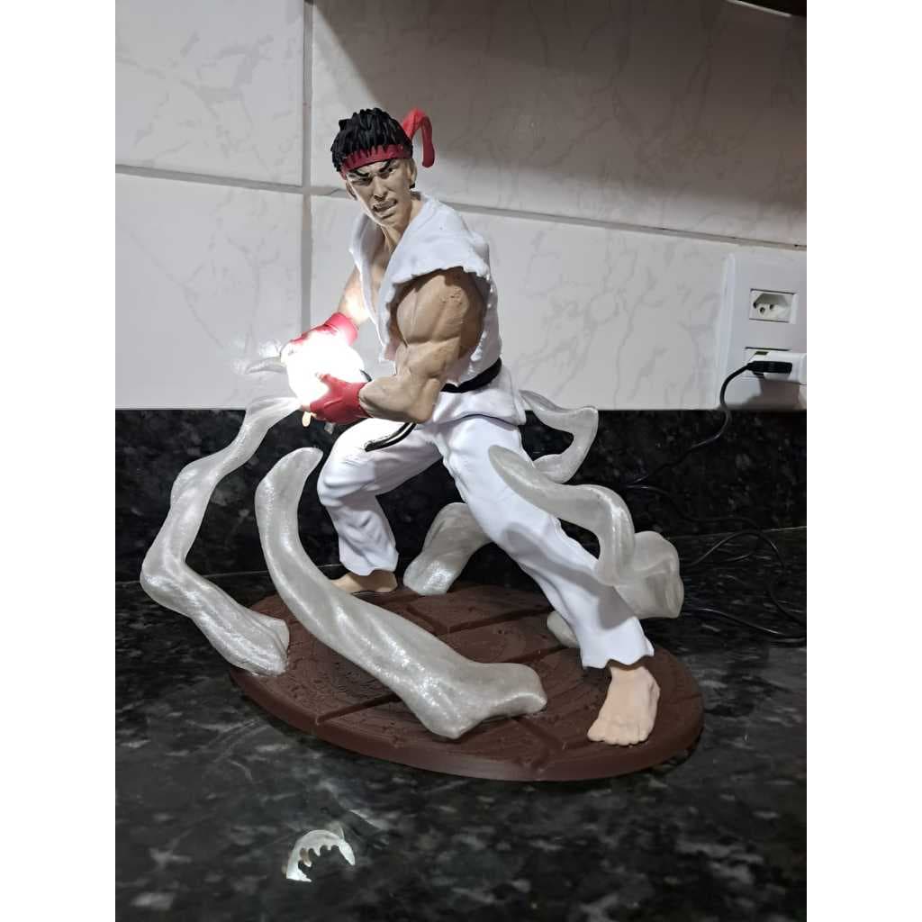 Ryu com Hadouken em led ( Street Fighter)