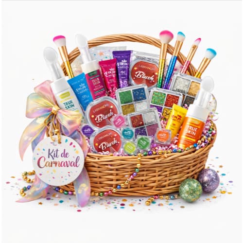 Kit Maquiagem Completo + Skincare Autocuidado Beleza Feminina