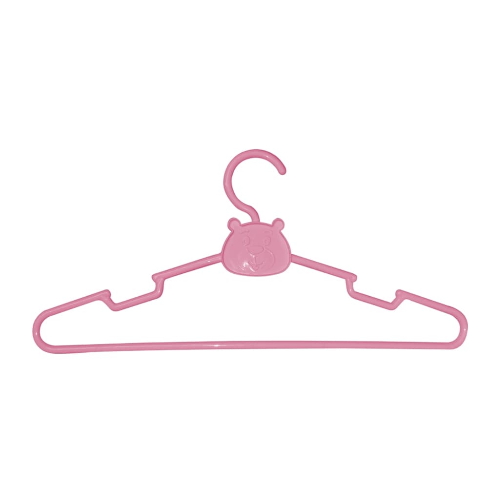 kit 5/10/15 cabides infantis funcionais e decorativos, disponíveis nas cores azul, rosa ou branco