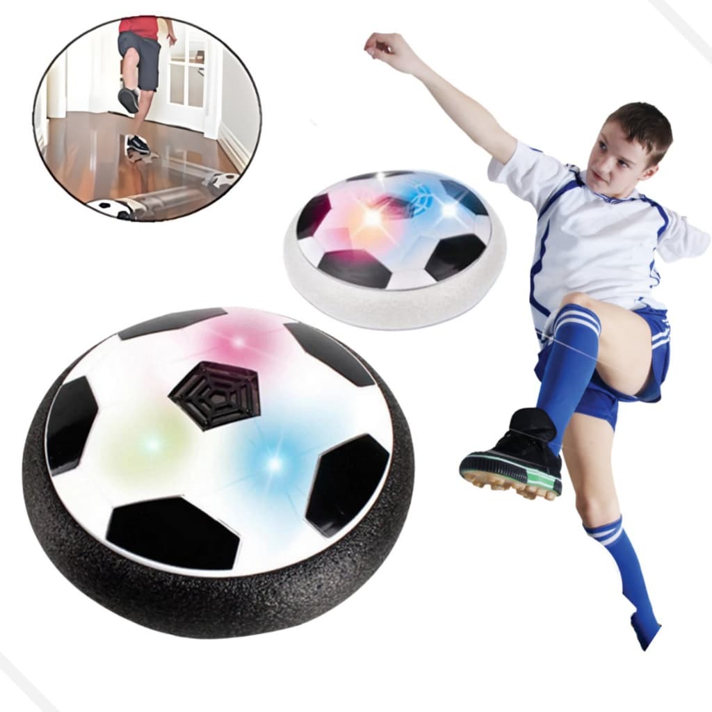 Bola Futebol Flutuante com LED – Brinquedo Infantil com Espuma Anti Impacto para Casa