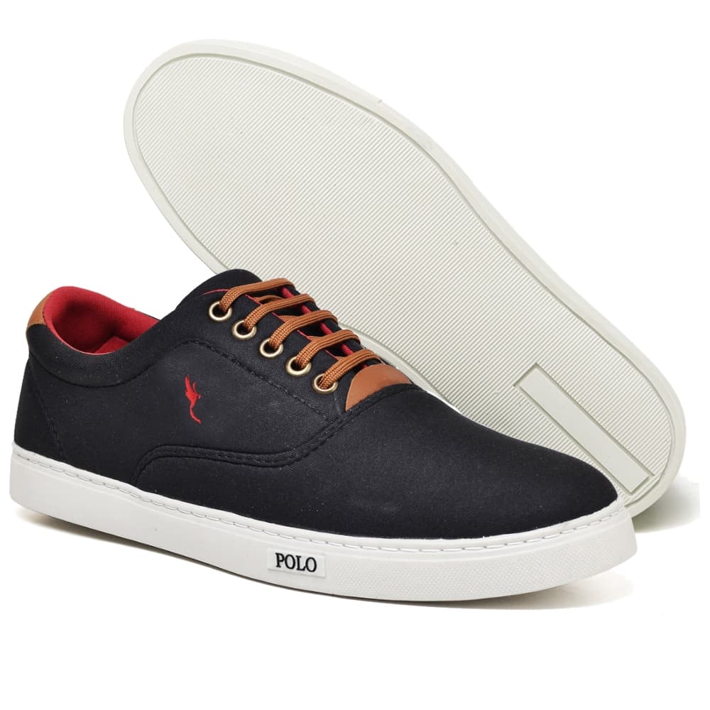 Tênis Sapatênis Masculino Polo Blu Cano Baixo em Lona Estiloso e Leve