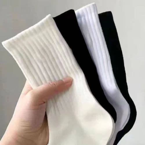 Kit 6 Pares Meias masculina algodão cano longo Sport Frio confortáveis