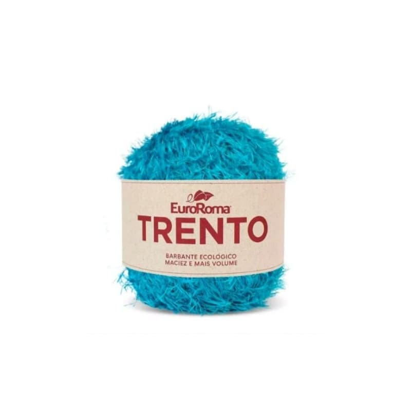 Fio trento euroroma 200g cor 901 azul piscina