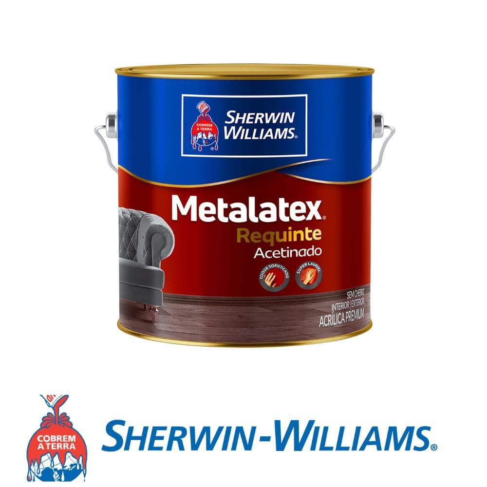 Sherwin Williams Metalatex Requinte Acetinado - Branco 3,6L