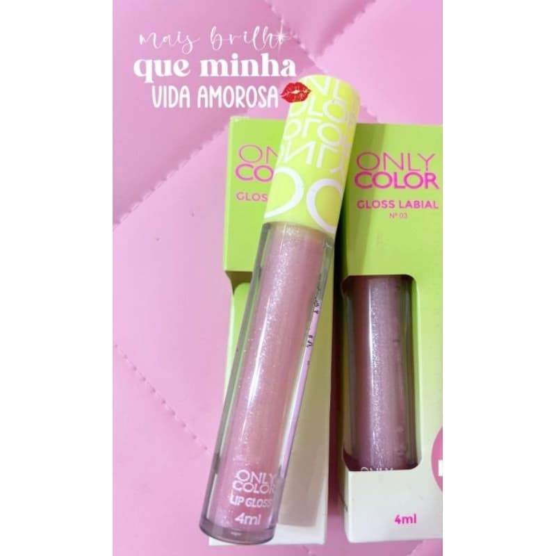 Gloss labial com Brilho | Não resseca os lábios