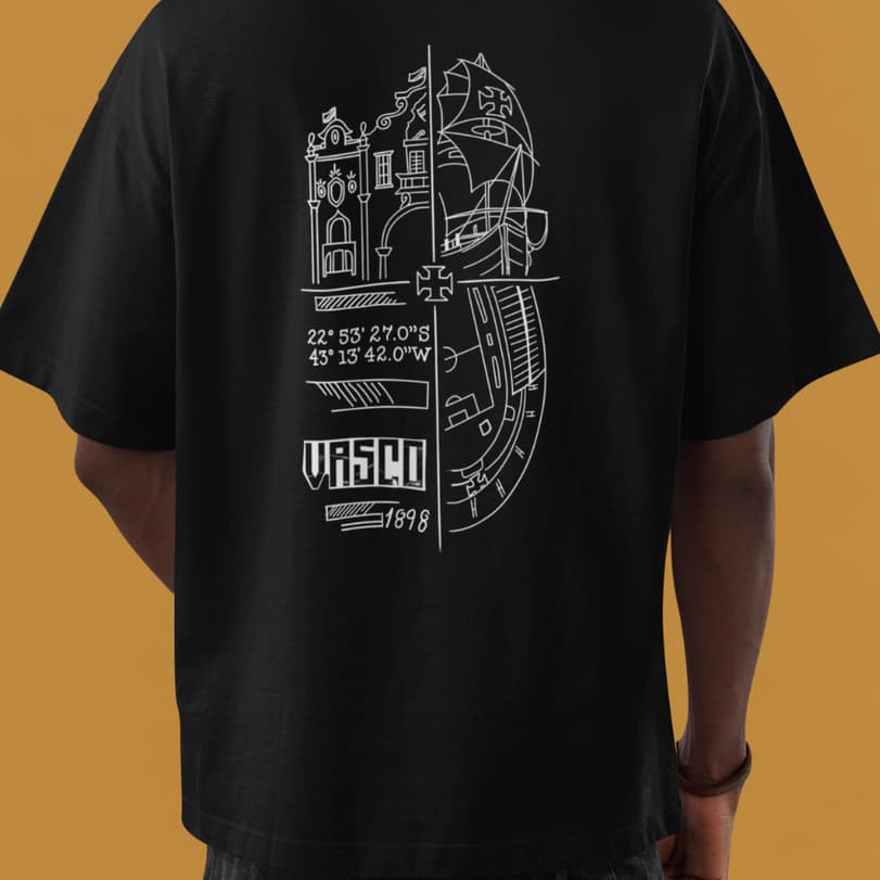 Camiseta Vasco Da Gama Crvg São Januário 1898  Gigante Da Colina Torcedor Cores 100% Algodão