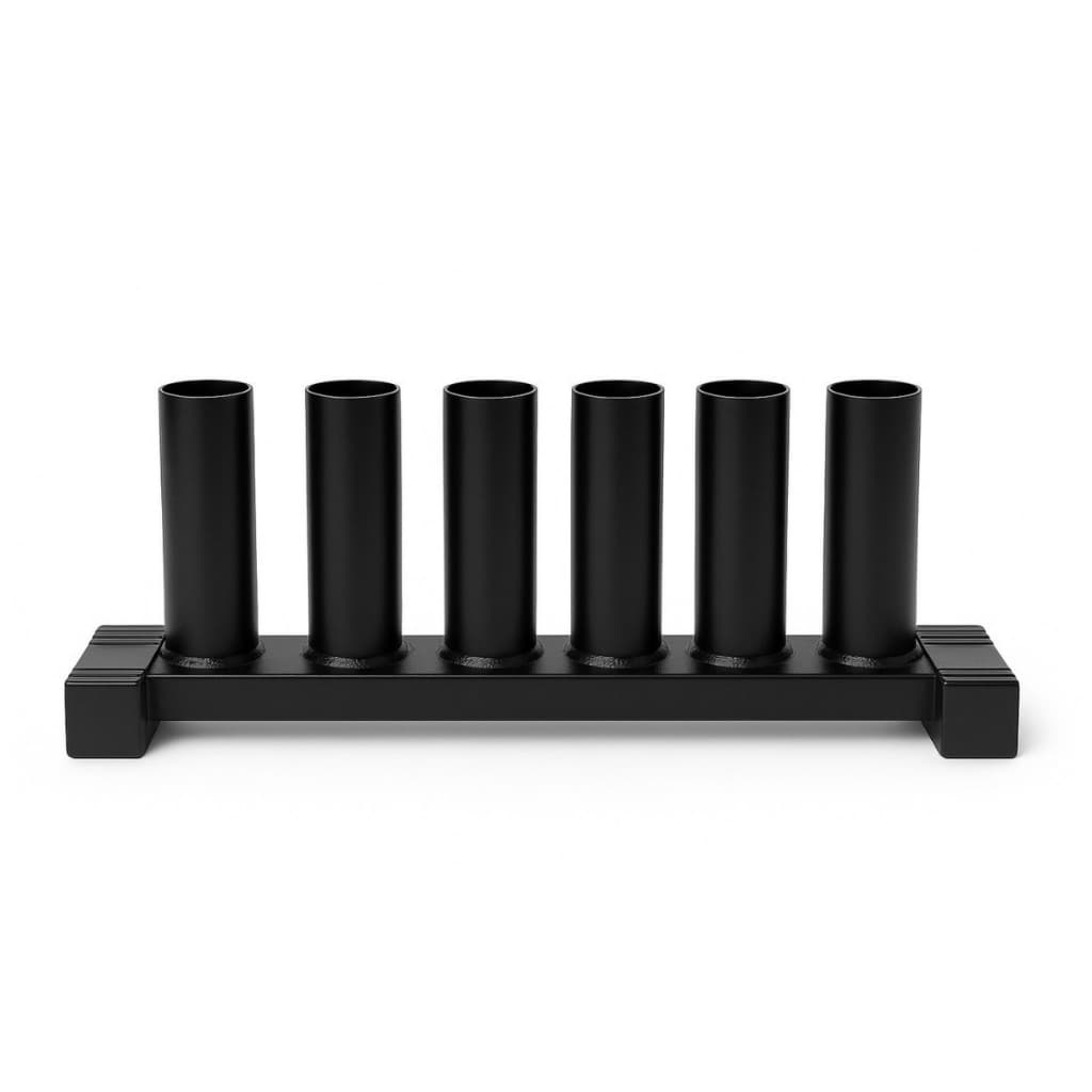 Suporte Fogueteiro 5 Barras - Tradicionais Crossfit Preto para / Academia E Casa Organizador Treino.