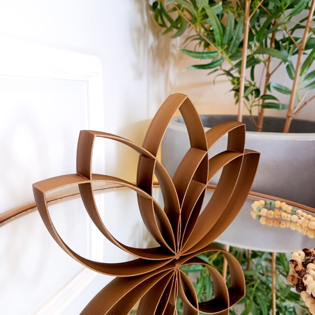 Flor de Lótus Decorativa - Enfeite para Sala, Escritório, Quarto , Símbolo Vida e Eternidade