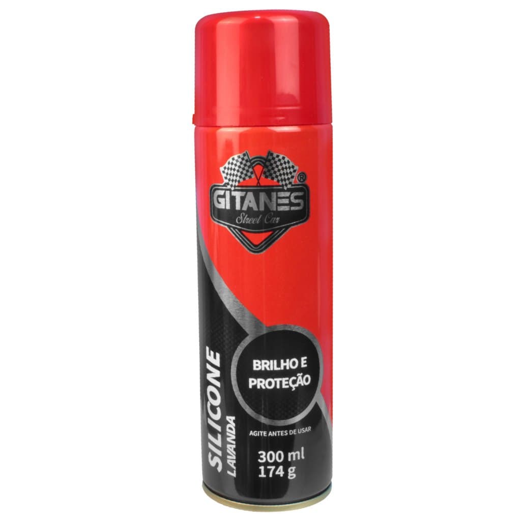 Spray Silicone Gitanes 300ML Aroma Lavanda - Proteção, Brilho e Lubrificação para Diversas Superfícies
