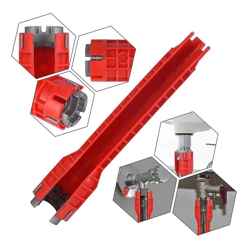 Chave Hidráulica Multiuso Ferramenta De Encanamento Para Apertar Cano Instalar Torneira