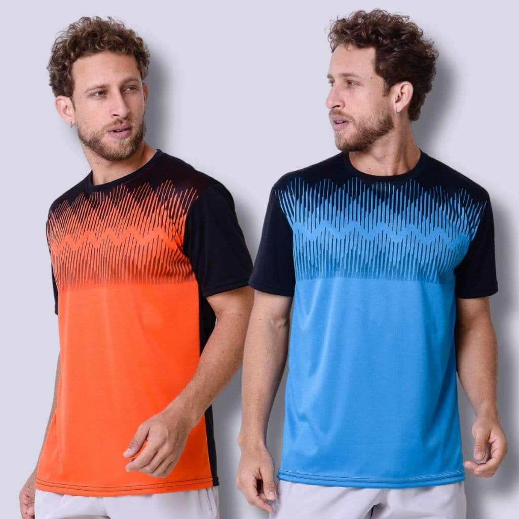 Kit 2 Camisetas Camisas  DRYFIT Sublimada Para Academia Corrida-Casul-Carnaval-Praia-Carnaval