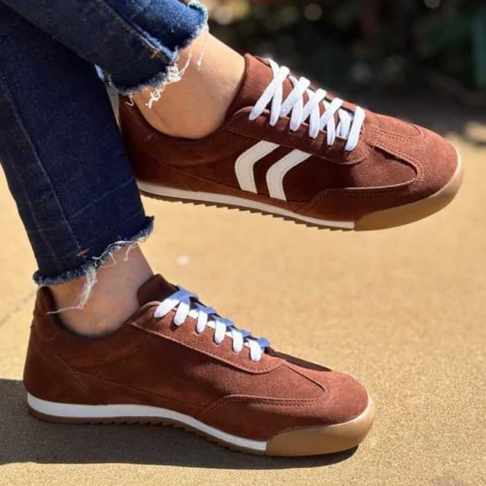 Tênis Feminino Casual Clássico Retrô Leve Tendência Moda Aerollok Dia a Dia Confortável Antiderrapante