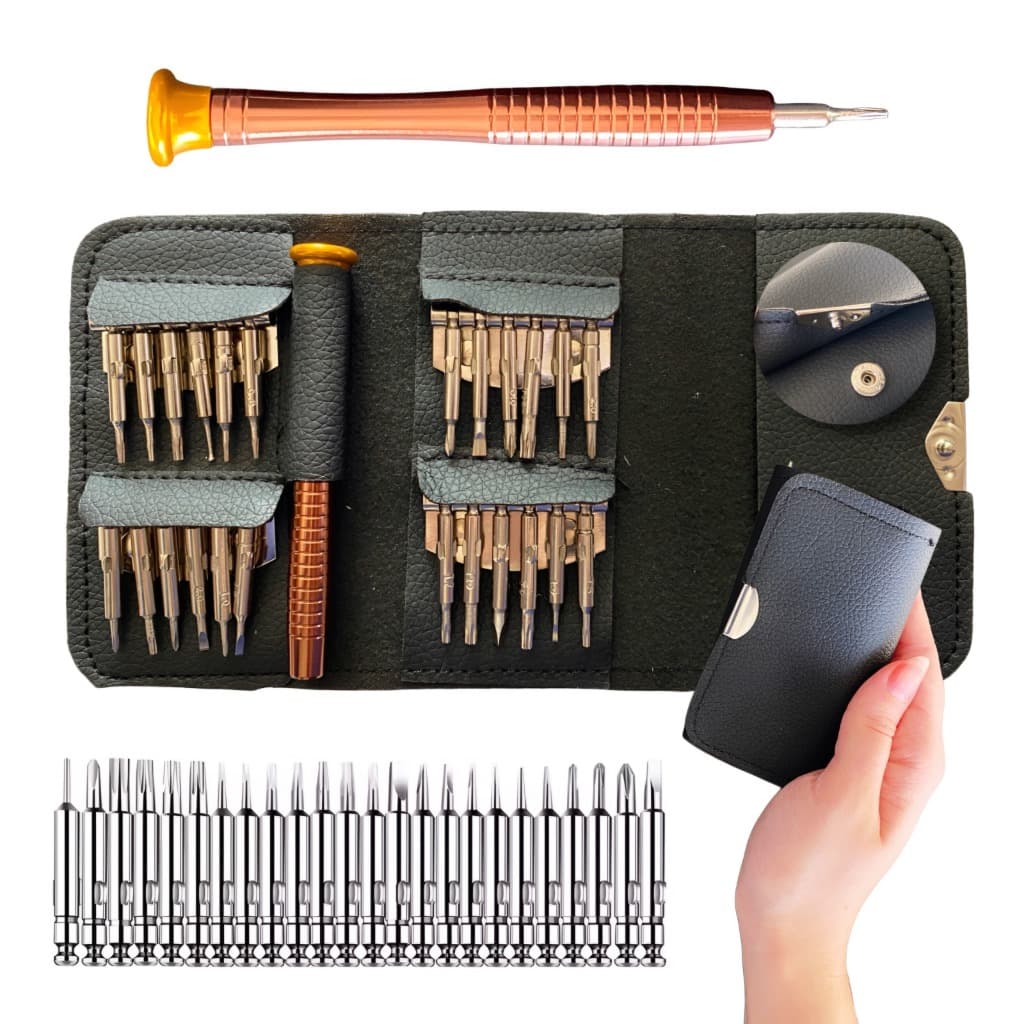 Kit Chaves Torx Precisão 24 Peças T2 a T15 Fenda