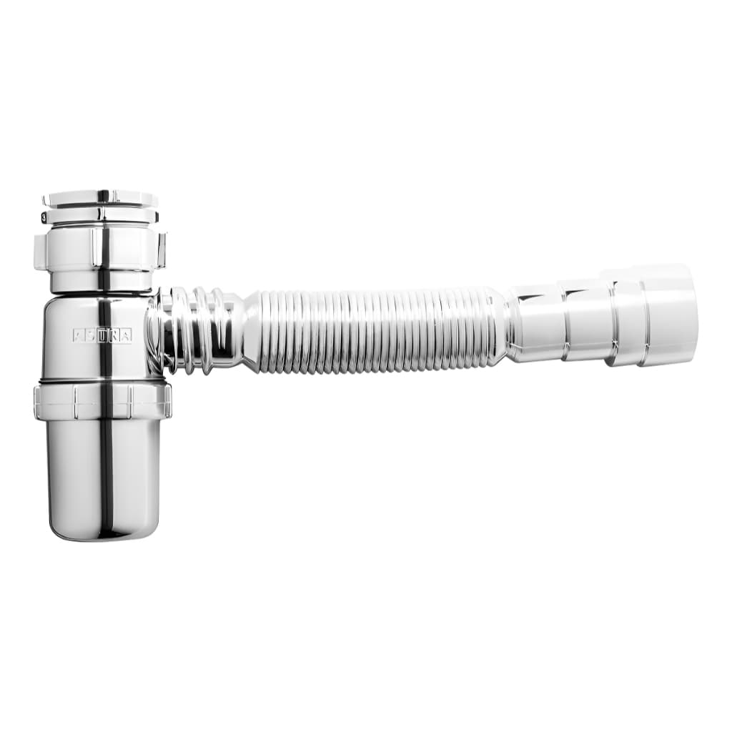 Sifão Sanfonado Universal Copo Cromado Ssuc2 - Astra