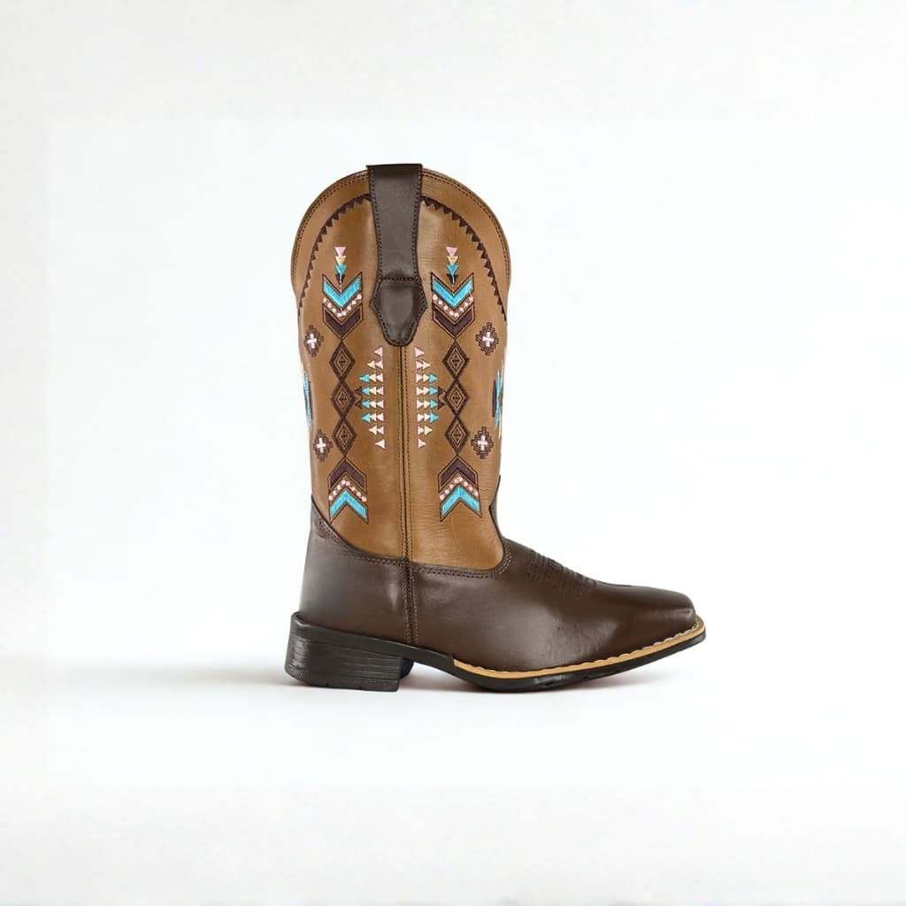 Bota Texana Masculina Apache Kapell em Couro Legítimo Country Adulto