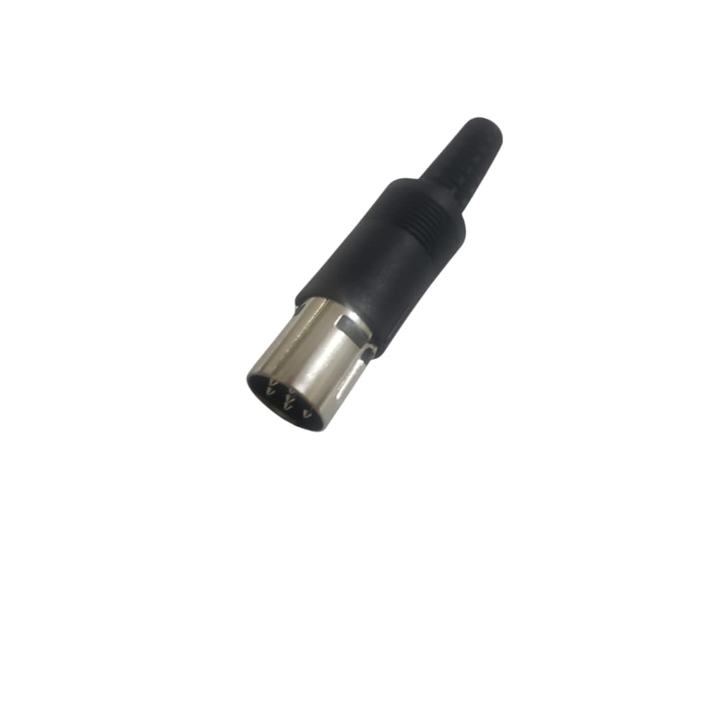 Conector Plug DIN 6 Pinos Macho | DIN-6 Macho para Áudio, Eletrônica e Automação