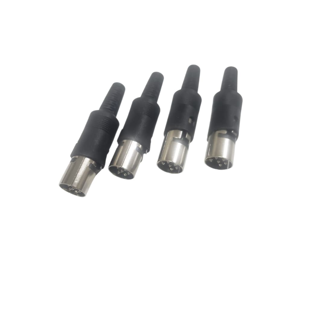 Conector Plug DIN 6 Pinos Macho | DIN-6 Macho para Áudio, Eletrônica e Automação 100 Und