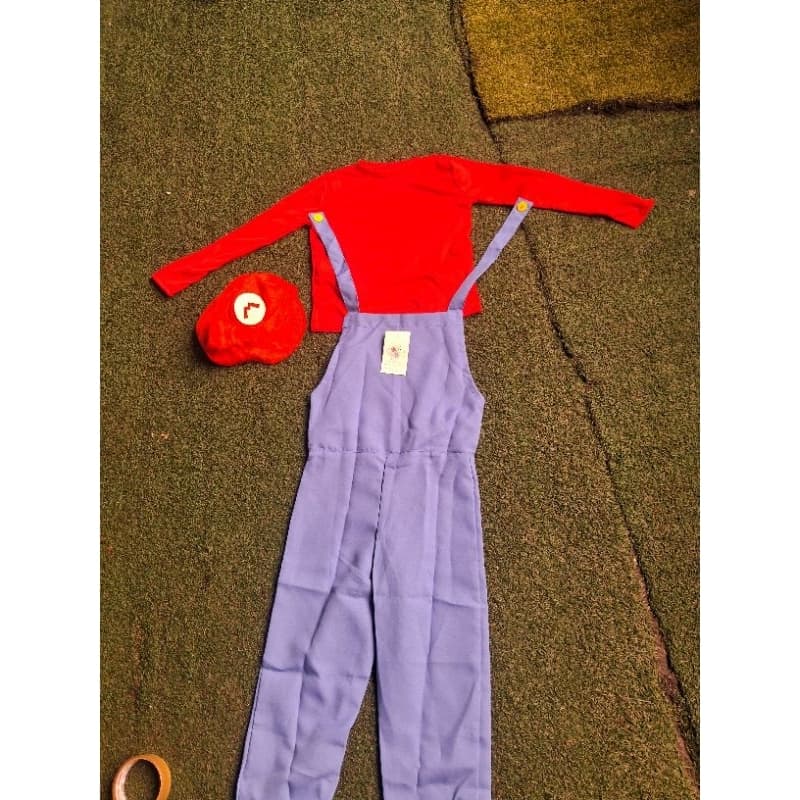 Fantasia Super Mario Para Festas Fantasia Infantil Tm 6 Para Crianças De 05 a 06 anos