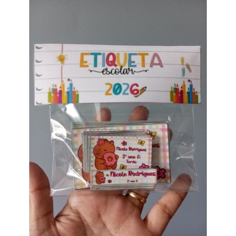 Etiquetas Escolares Personalizadas Barbie – 72 Etiquetas | Material Escolar