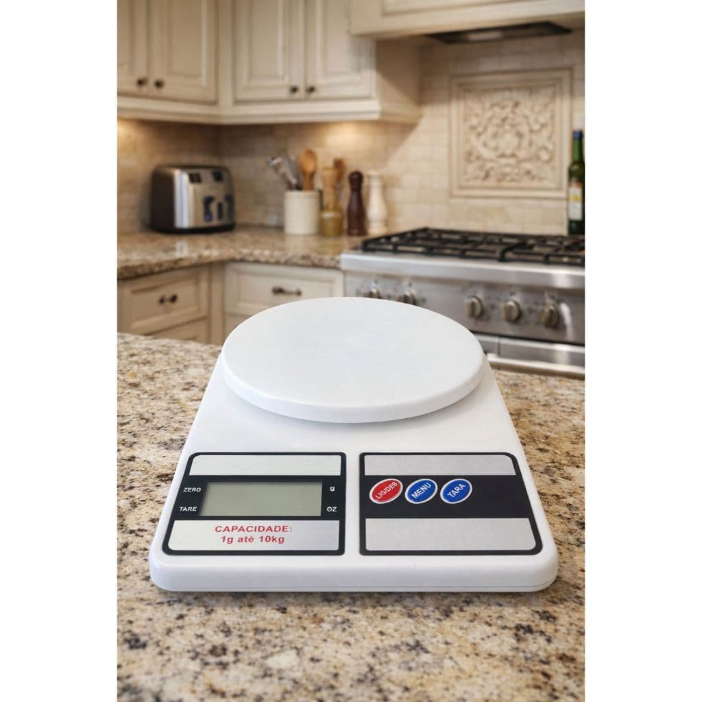 Balança Digital de Cozinha 10kg Alta Precisão - Prática