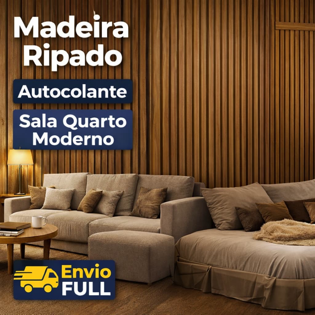 Papel de Parede Ripado Adesivo Premuim Varios Modelos Envio Full Imediato