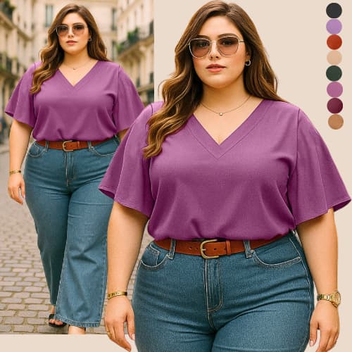 BLUSA PLUS SIZE FEMININA SOCIAL DISCRETA ELEGANTE BLUSAS FEMININAS CONFORTAVÉL TENDENCIA FRESQUINHA VERSATIL BLUSINHA