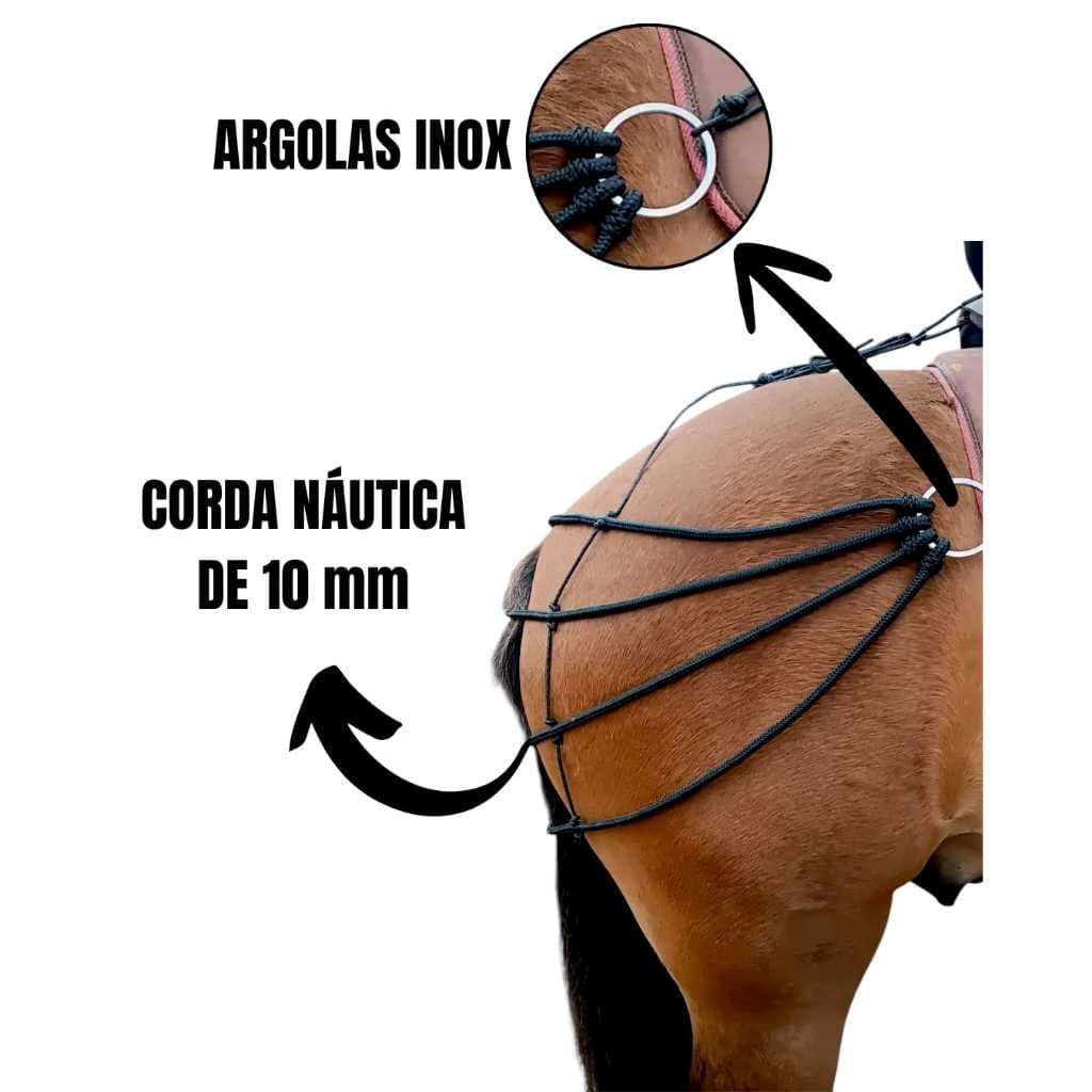 Retranca Para Cavalo Garupeiro Em Corda Envio Imediato