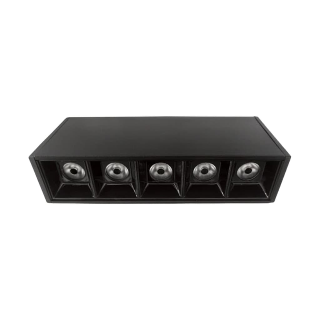Kit 5 Spot de Sobrepor Focco Led 10W 4000k Branco Neutro Quadrado Recuado Cor Preto