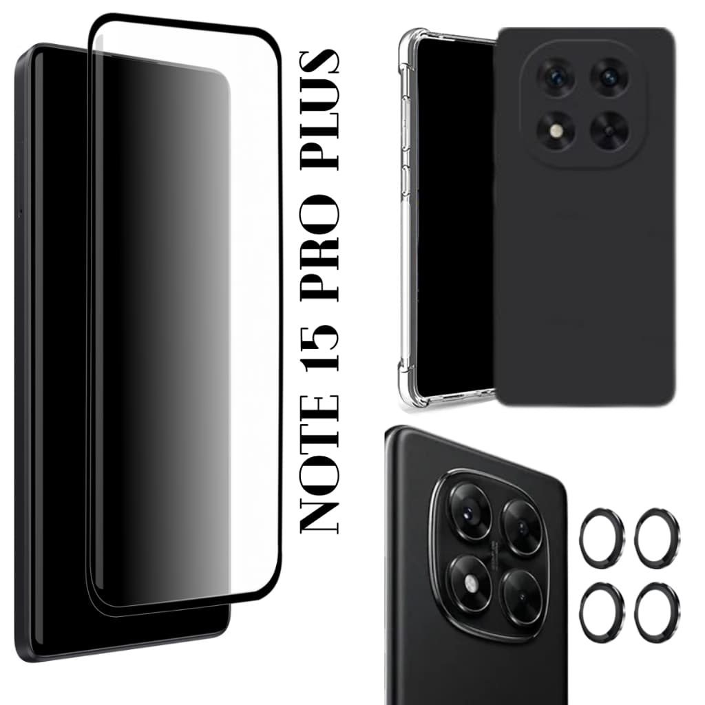 Película Cerâmica  Redmi Note 15 PRO PLUS 5G - Película da Câmera - Capinha Capa Anti Impacto